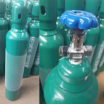 13.4L Oxygen Cylinder With Chrome Plated QF-2 Valve